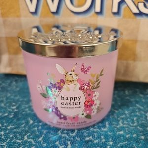 Bath and Body Happy Easter Tutti Frutti Candy 3-Wick Candle New
